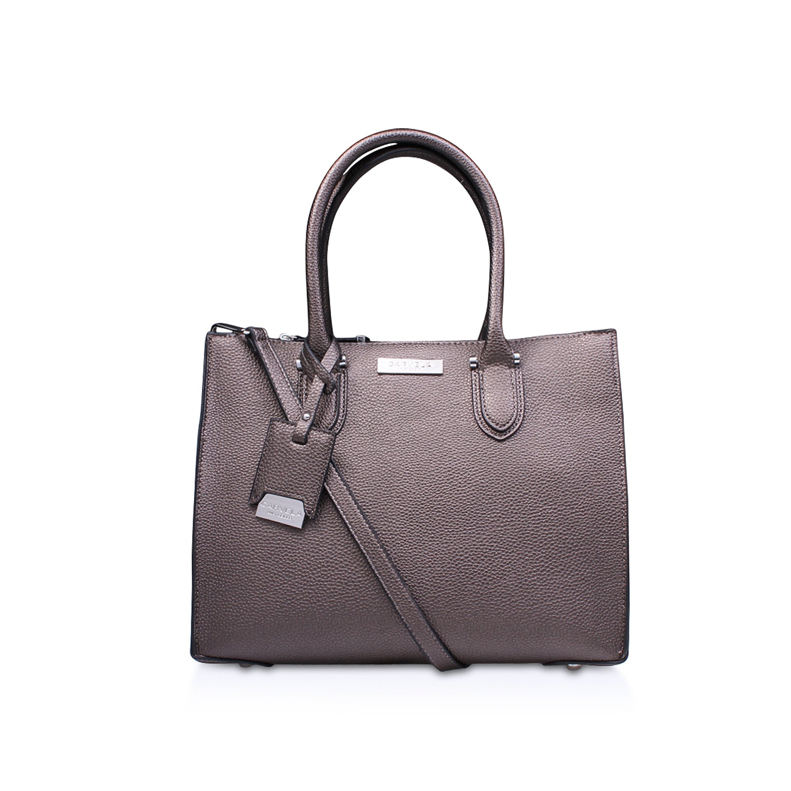 Structured Leather Tote Bag Atlas Carryall Handmade by Quiddity